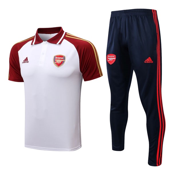 Polo Arsenal Conjunto Completo 2022-2023 Rojo Blanco